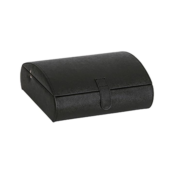 Mele & Co. Parker Men's Faux Leather Watch Case-black,