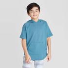 Petiteboys' Short Sleeve Hoodie Sweatshirt - Art Class Blue Xs, Boy's, Green