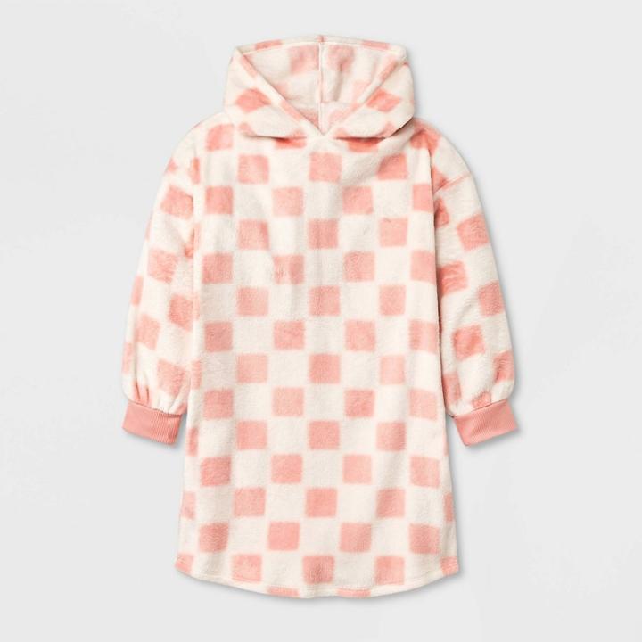 Girls' Oversized Hooded Nightgown - Art Class Pink