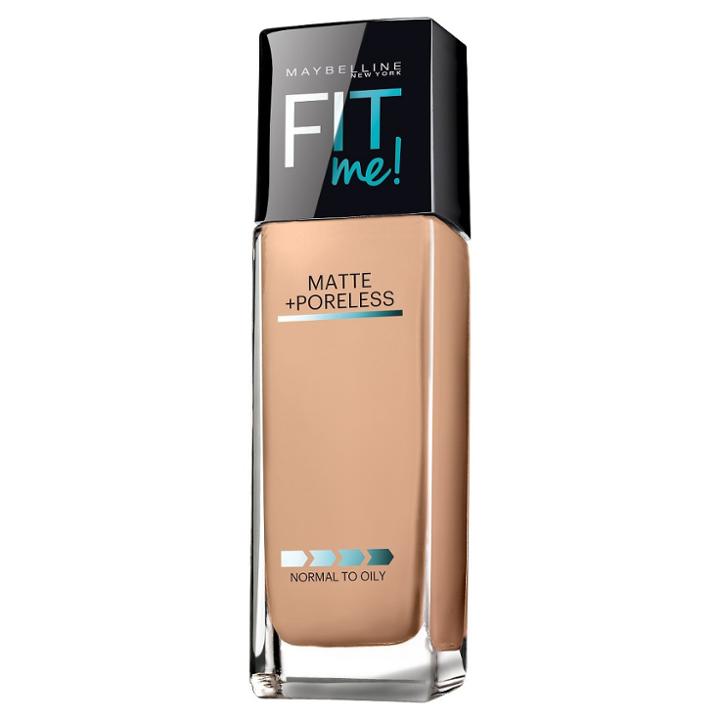 Maybelline Fit Me! Matte + Poreless Foundation - 130 Buff Beige, Adult Unisex