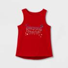 Toddler Girls' 'everyone Together' Graphic Tank Top - Cat & Jack Red