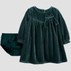Baby Girls' Velvet Dress - Just One You Made By Carter's Emerald Green Newborn