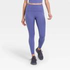 Women's Sculpted Linear Laser Cut High-waisted 7/8 Leggings 25 - All In Motion Grape