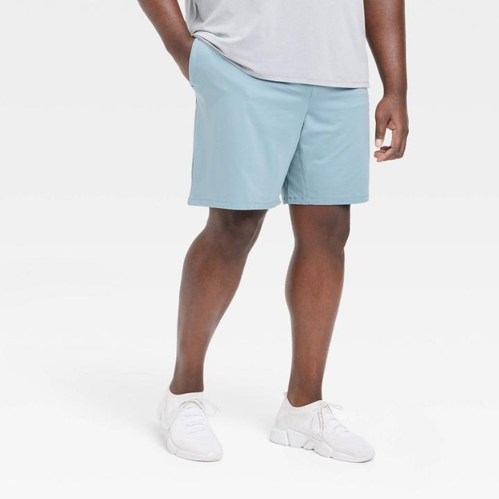 Men's Big Soft Stretch Shorts 9 - All In Motion Resolute Blue