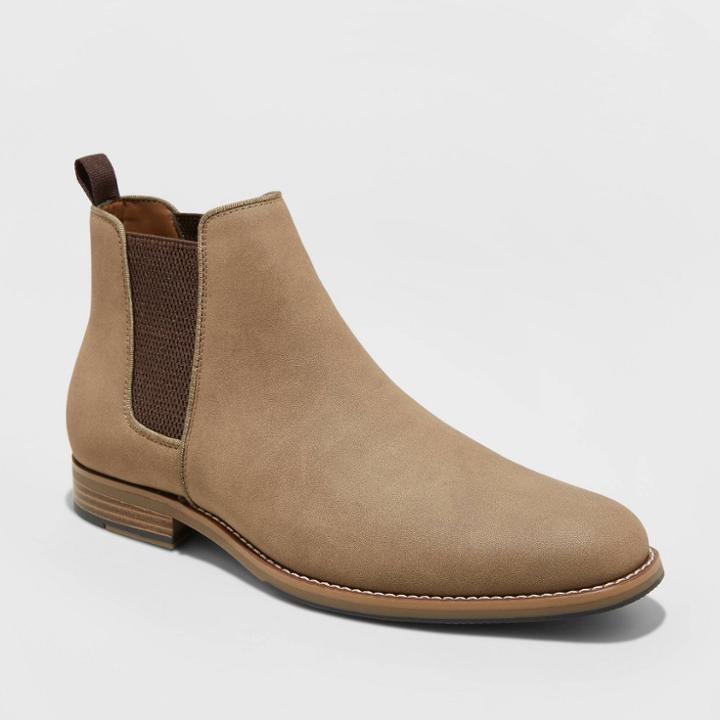 Men's Ashford Chelsea Boots - Goodfellow & Co Tan 7,