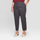 Women's Plus Size Chino Pants - Ava & Viv Dark Gray