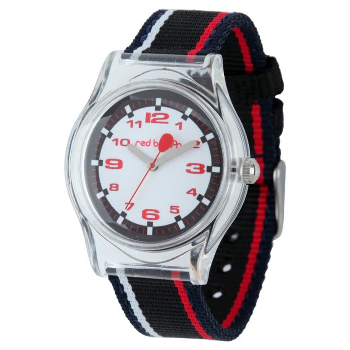 Disney Boys' Red Balloon Clear Plastic Time Teacher Watch - Black