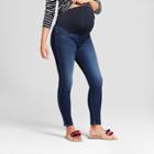 Maternity Crossover Panel Skinny Jeans - Isabel Maternity By Ingrid & Isabel Dark Wash 6, Women's, Blue