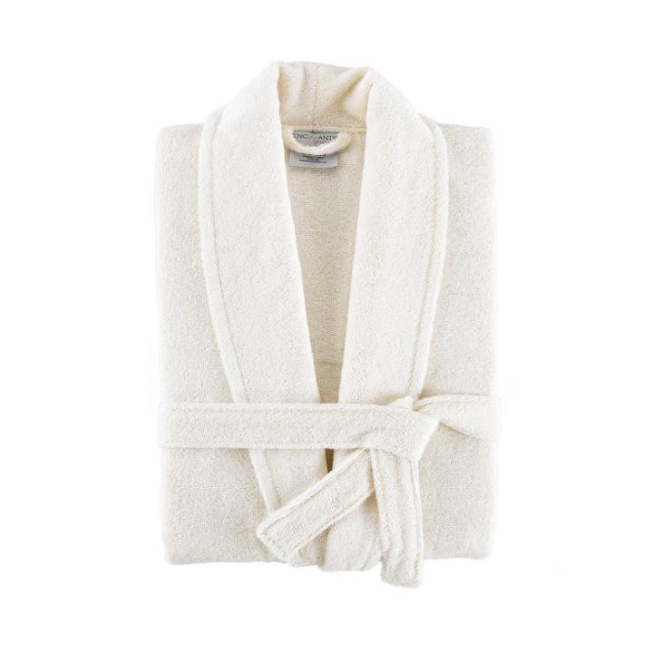 Luxury Turkish 100% Cotton Bathrobe Cream - Enchante Home, Ivory