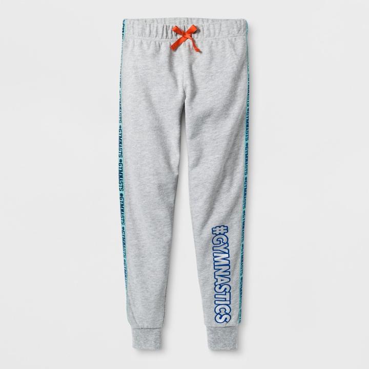Bioworld Girls' Athletic Dance Activewear Jogger Pants - Heather Gray