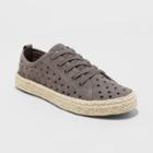 Women's Jena Espadrille Lace Up Sneakers - Universal Thread Gray