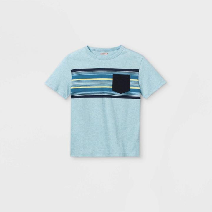 Boys' Short Sleeve Pocket T-shirt - Cat & Jack Blue