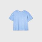 Women's Short Sleeve Boxy T-shirt - Universal Thread Blue