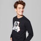 Men's Long Sleeve Graphic T-shirt - Original Use Black