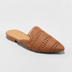 Women's Whisper Woven Mules - Universal Thread Cognac 7, Women's, Brown