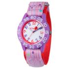 Girls' Red Balloon Purple Plastic Time Teacher Watch - Purple, Girl's