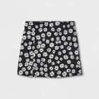 Girls' Notch Front Skirt - Art Class Black