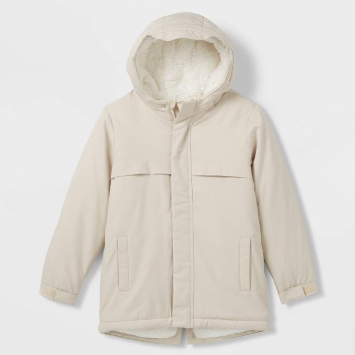 Kids' Playground Parka Jacket - Cat & Jack Beige