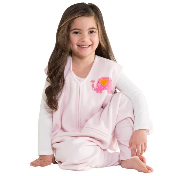 Halo Innovations Halo Sleepsack Micro Fleece Big Kids' Wearable Blanket - 2t-3t Pink Elephant