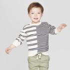 Toddler Boys' Striped Pullover Sweater - Cat & Jack Cream