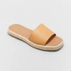 Women's Maren Square Toe Espadrille Slide Sandals - Universal Thread Natural