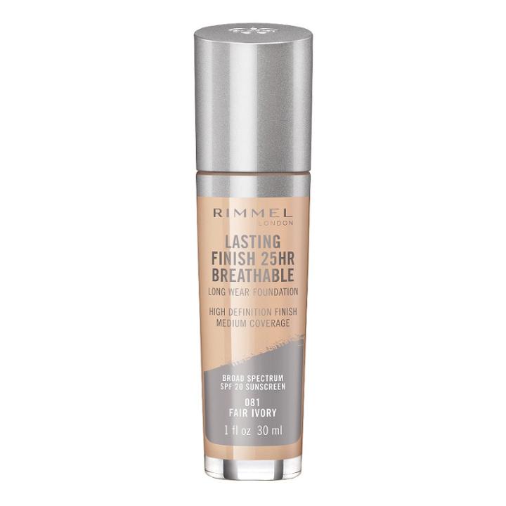 Target Rimmel Lasting Finish Breathable Foundation - 081 Fair Ivory