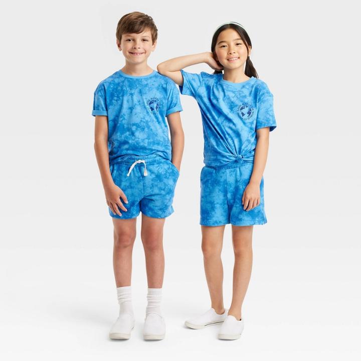Kids' Short Sleeve T-shirt - Cat & Jack Bright Blue