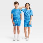 Kids' Short Sleeve T-shirt - Cat & Jack Bright Blue