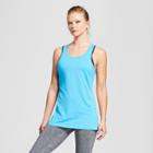 Women's Performance High Neck Long Tank Top - C9 Champion - Hydro Blue