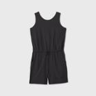 Girls' Stretch Woven Romper - All In Motion Black