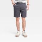 Men's Regular Fit 9 Tech Chino Shorts - Goodfellow & Co Charcoal Gray