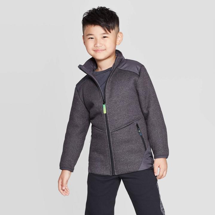 Boys' Fleece Jacket - C9 Champion Black S, Boy's,