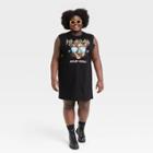 Women's Def Leppard Plus Size Graphic Tank Dress - Black