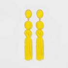 Sugarfix By Baublebar Ball Drop Tassel Earrings - Yellow