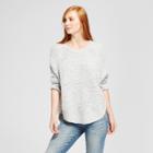 Women's Rounded Hem Pullover Sweater - Nitrogen