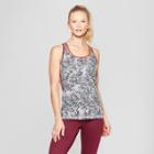 Women's Elevated Fitted Tank Top - C9 Champion Black And White Print
