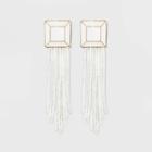 Sugarfix By Baublebar Brightly Beaded Tassel Earrings - White, Girl's