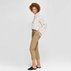Women's Polka Dot Long Sleeve V-neck Essential Popover Blouse - Prologue Black