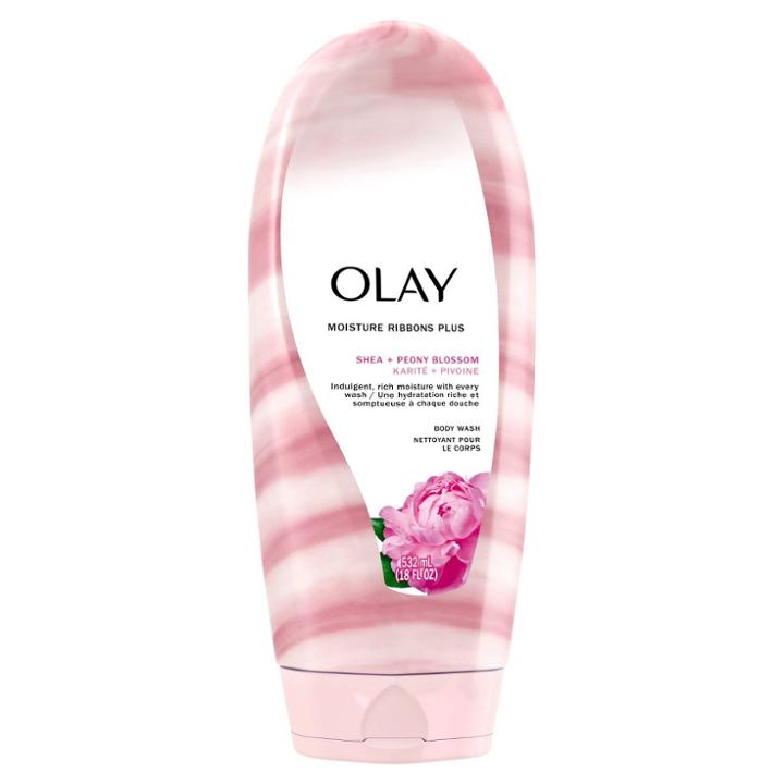 Olay Moisture Ribbons Plus Shea + Peony Blossom Body Wash - 18 Fl Oz, Women's