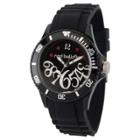 Women's Red Balloon Black Plastic Watch - Black