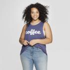 Women's Plus Size Coffee Graphic Tank Top - Grayson Threads (juniors') - Blue