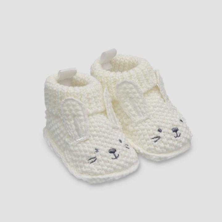 Baby Knit Bunny Slippers - Just One You Made By Carter's White Newborn