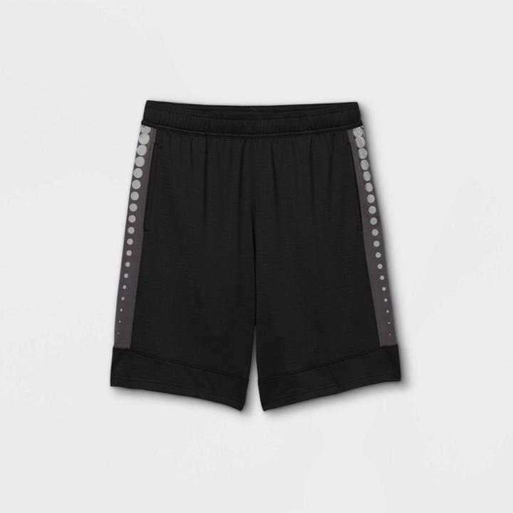Boys' Basketball Shorts - All In Motion Black/silver