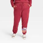 Women's Coca-cola Enjoy A Coke Jogger Pants - Burgundy