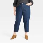 Women's Plus Size Super-high Rise Tapered Balloon Jeans - Universal Thread Dark Wash