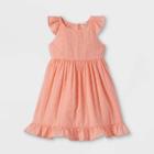 Oshkosh B'gosh Toddler Girls' Short Sleeve Eyelet Dress - Pink