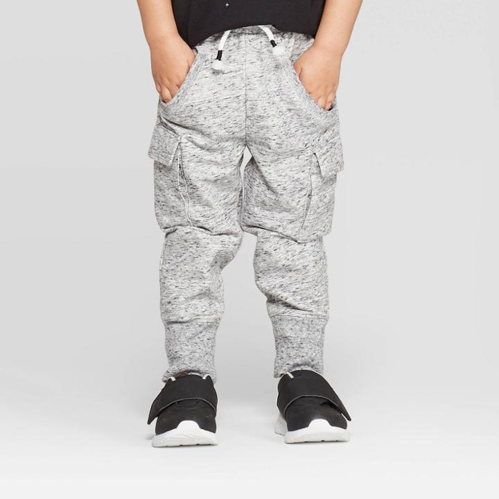 Toddler Boys' Nep French Terry Jogger Pants - Cat & Jack Gray