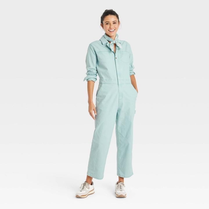 Women's Long Sleeve Boilersuit - Universal Thread Blue