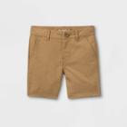Toddler Boys' Woven Quick Dry Chino Shorts - Cat & Jack Brown