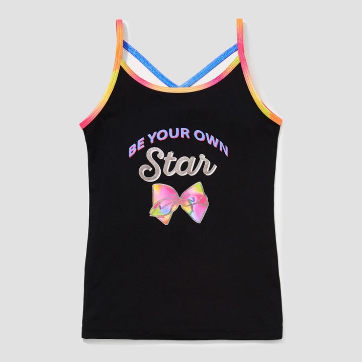 Girls' Jojo Siwa Activewear Tank Top - Black